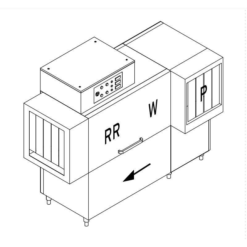 картинка Машина посудомоечная конвейерная DIHR RX 184 LC